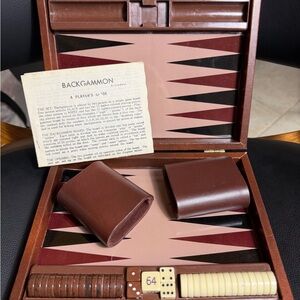 Classic Brown Backgammon Set